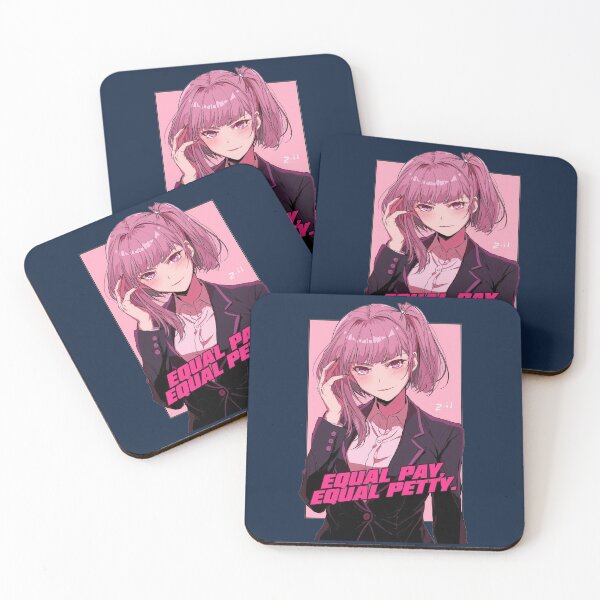 Item preview, Equal Pay Equal Petty Funny Anime Office Girl Sarcastic Humor designed and sold by ConfuseLab Alt.