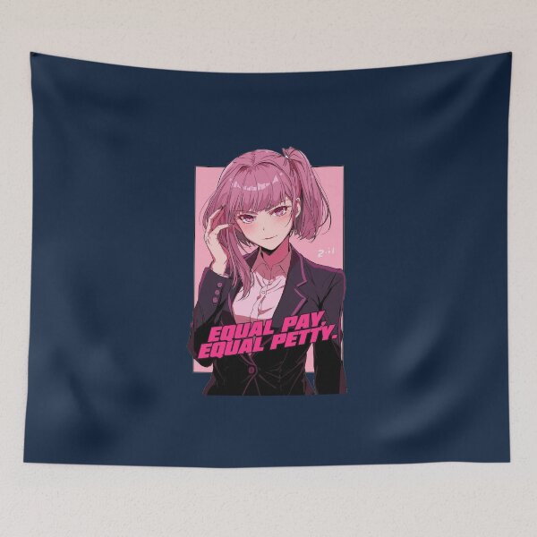 Item preview, Equal Pay Equal Petty Funny Anime Office Girl Sarcastic Humor designed and sold by ConfuseLab Alt.