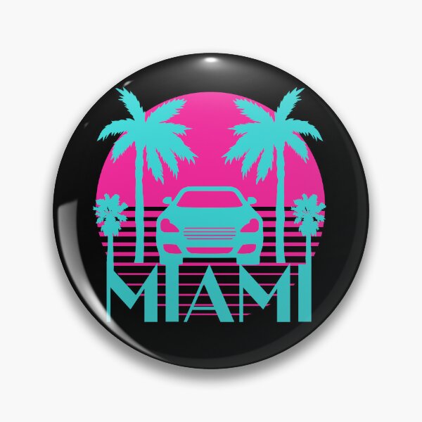 Item preview, Vinatge sunset Miami Palm trees designed and sold by mizam.