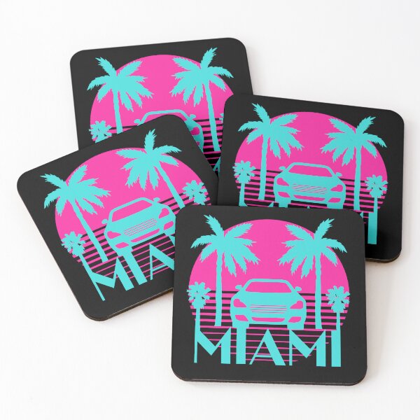 Item preview, Vinatge sunset Miami Palm trees designed and sold by mizam.