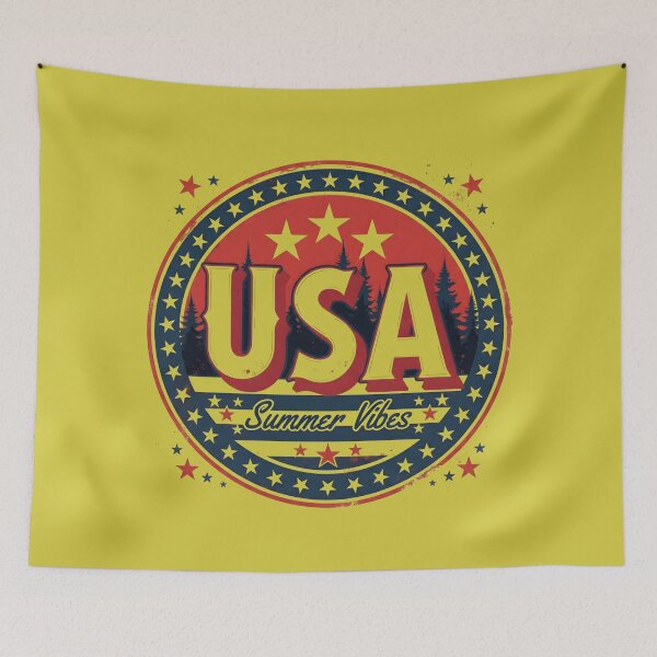 Item preview, USA Summer Vibes Shirt – Retro 70s Patriotic Groovy Design designed and sold by relso.