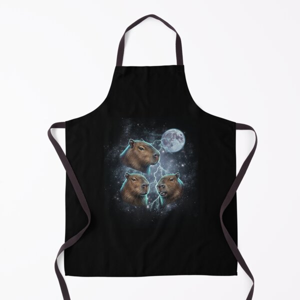 Item preview, Three Capybara Moon Cosmic Lightning Space Aesthetic designed and sold by MotivaChic.