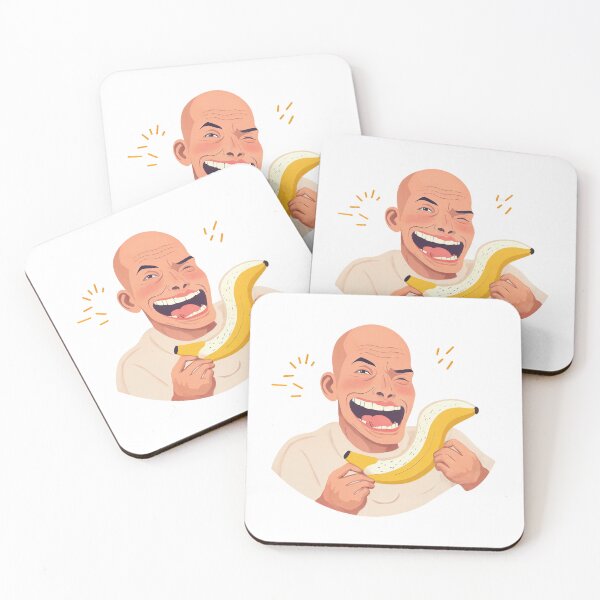 Item preview, Banana Smile – Playful Cartoon Expression designed and sold by ForeverPrintsOK.