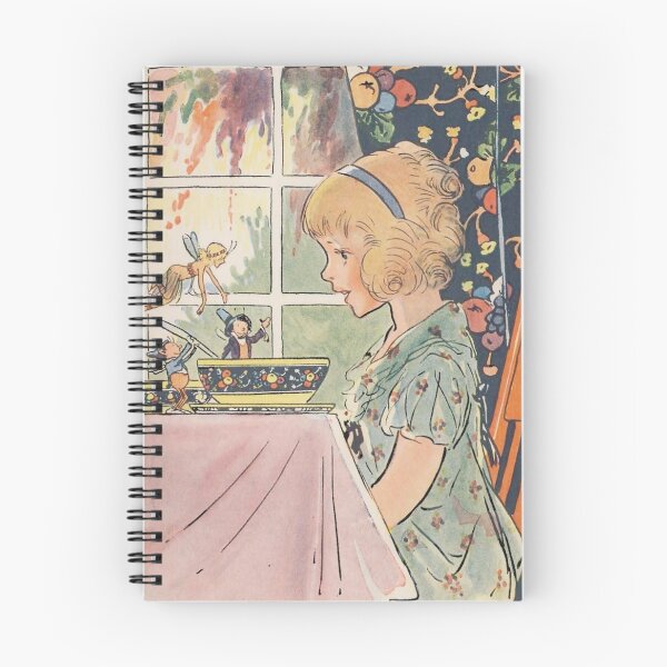 Item preview, Little Girl eating with Faries - Johnny Gruelle - Vintage Art designed and sold by RickE.