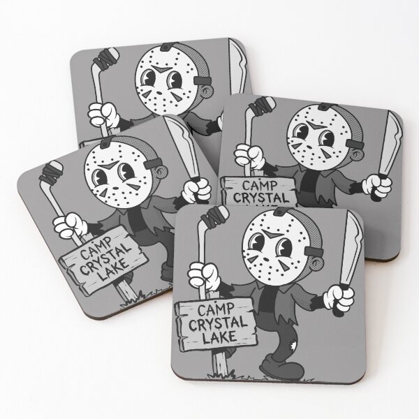 Item preview, Masked Camp Slasher Cartoon – Retro Horror Camp Illustration designed and sold by homework store.