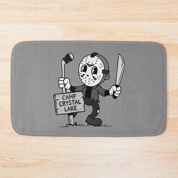 Item preview, Masked Camp Slasher Cartoon – Retro Horror Camp Illustration designed and sold by homework store.