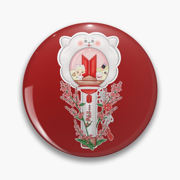 Item preview, Lightstick design inspired by RJ from "BT21" and Jin from "BTS" designed and sold by mbs-desing.