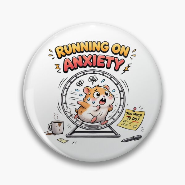 Item preview, Running on Anxiety – Hamster Wheel designed and sold by PriyankaSonara.