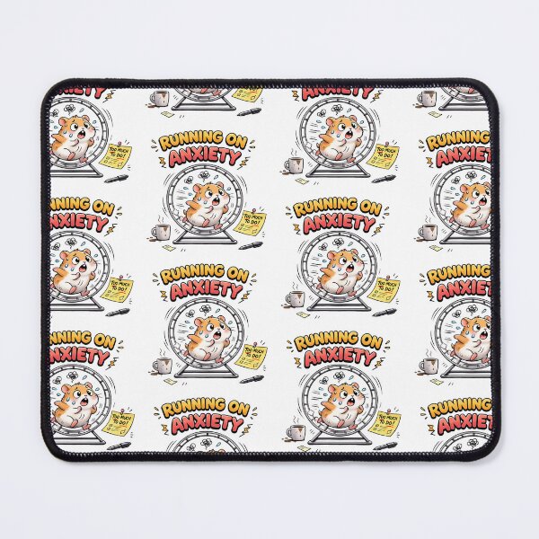 Item preview, Running on Anxiety – Hamster Wheel designed and sold by PriyankaSonara.