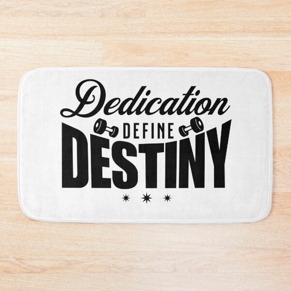 Item preview, Dedication Defines Destination - Motivational Gym Quote designed and sold by Abaseen.