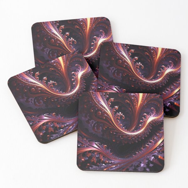 Item preview, Crimson Gold Spiral Flow designed and sold by Harmonic_Layers.