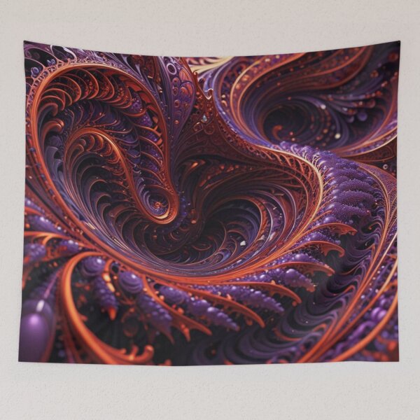 Item preview, Crimson Violet Spiral Depth designed and sold by Harmonic_Layers.