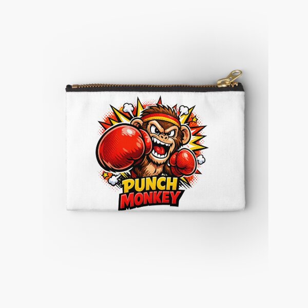 Item preview, Punch Monkey Funny Boxing Monkey Cartoon – Angry Monkey Boxer Pop Art T-Shirt Design designed and sold by ArtWaveStudio8.