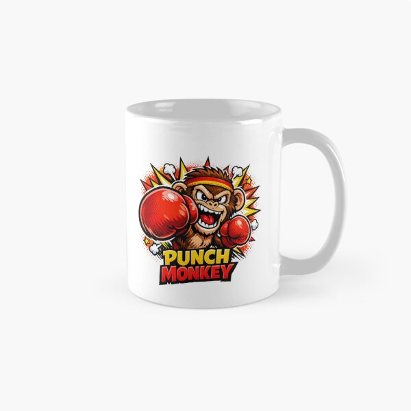 Item preview, Punch Monkey Funny Boxing Monkey Cartoon – Angry Monkey Boxer Pop Art T-Shirt Design designed and sold by ArtWaveStudio8.