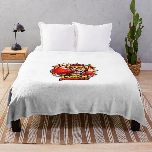 Item preview, Punch Monkey Funny Boxing Monkey Cartoon – Angry Monkey Boxer Pop Art T-Shirt Design designed and sold by ArtWaveStudio8.