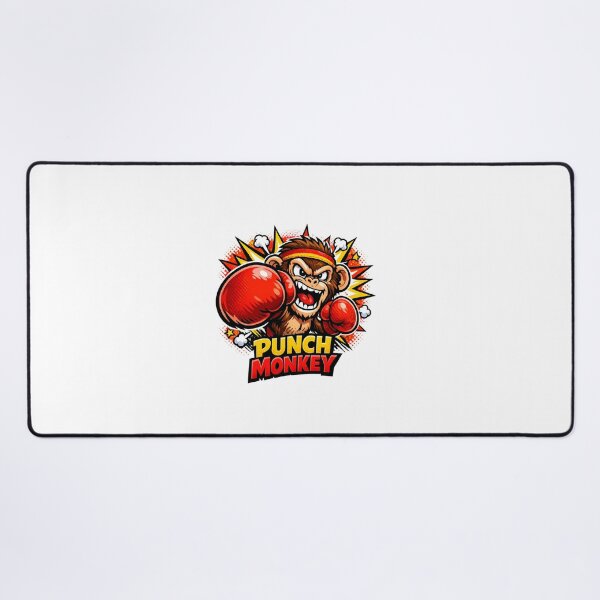 Item preview, Punch Monkey Funny Boxing Monkey Cartoon – Angry Monkey Boxer Pop Art T-Shirt Design designed and sold by ArtWaveStudio8.