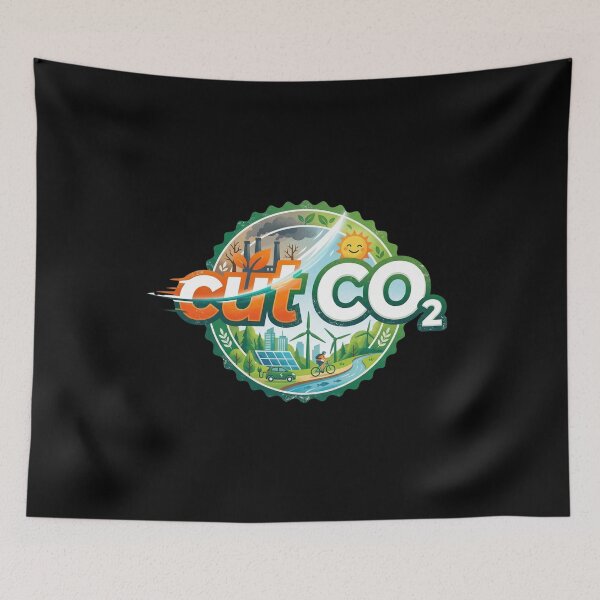 Item preview, Cut CO2 emission - climate change - save our planet designed and sold by NewRedLady.