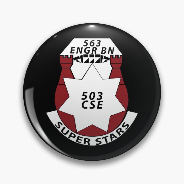 Item preview, Army  - 563rd Engineer Battalion - DUI w SS wo Txt X 300 designed and sold by Military Insignia Products.