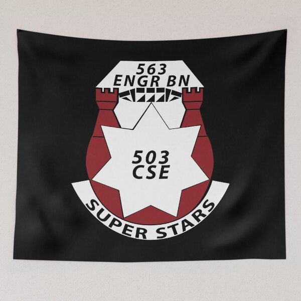 Item preview, Army  - 563rd Engineer Battalion - DUI w SS wo Txt X 300 designed and sold by Military Insignia Products.