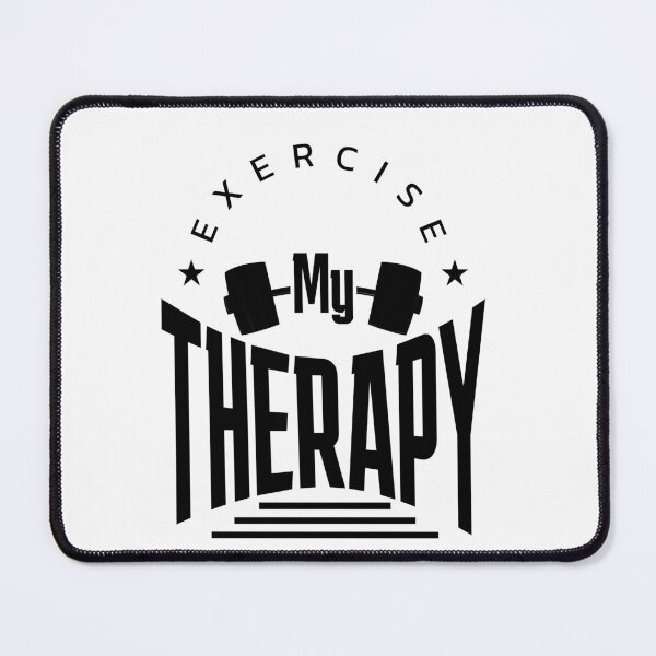 Item preview, Exercise is My Therapy - Motivational Gym Quote designed and sold by Abaseen.