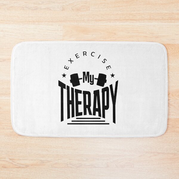 Item preview, Exercise is My Therapy - Motivational Gym Quote designed and sold by Abaseen.