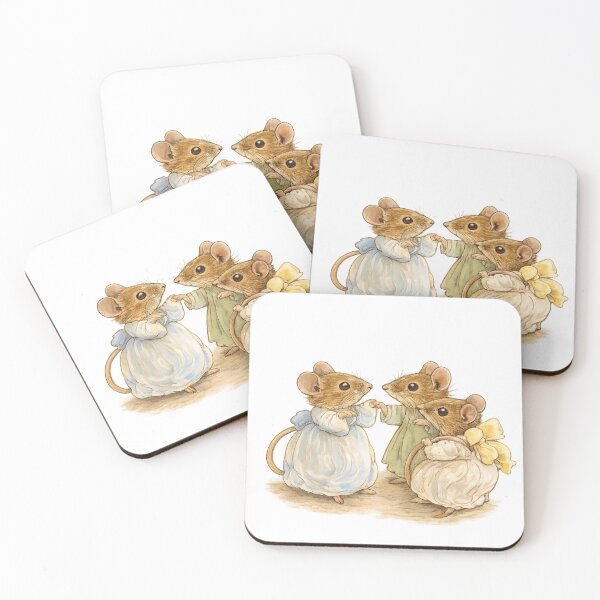 Item preview, Three Mice - Beatrix Potter - Vintage Storybook Illustration Dancing Mice Characters for Nursery Decor designed and sold by RickE.