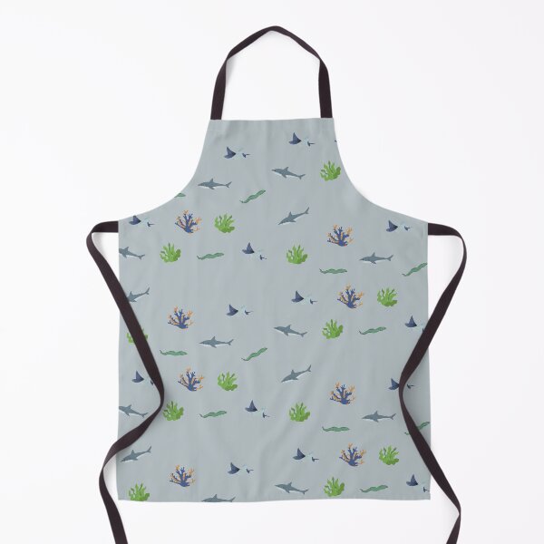 Item preview, Shark Eel Seaweed Ocean Creatures Stickers Prints Posters Wall Art Magnet Home Coffee Cup Decoration TShirt Stationary Notebook Magnet Hat Kitchen Work School Office Redbubble Shop designed and sold by Saritas Boutique Shop.