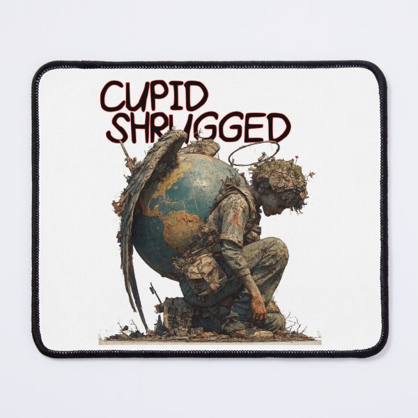 Item preview, Cupid Shrugged | Post-Apocalyptic Dark Humor Valentine Design designed and sold by Ignorant-Artist.