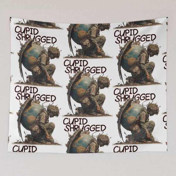 Item preview, Cupid Shrugged | Post-Apocalyptic Dark Humor Valentine Design designed and sold by Ignorant-Artist.