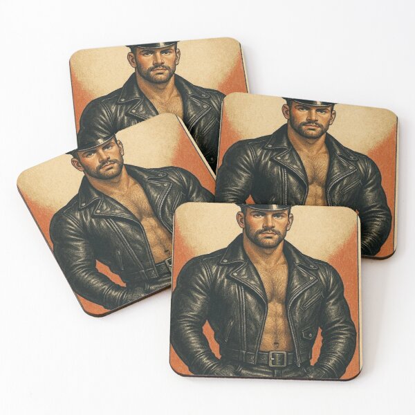 Item preview, Vintage Gay Leather Berlin Bikers Leder Pride Tom of Finland Tribute Graphic Design designed and sold by ItsAKinkThing.