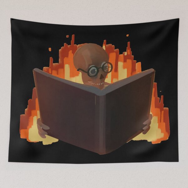 Item preview, Skeleton Reading Book Meme designed and sold by Asutip.