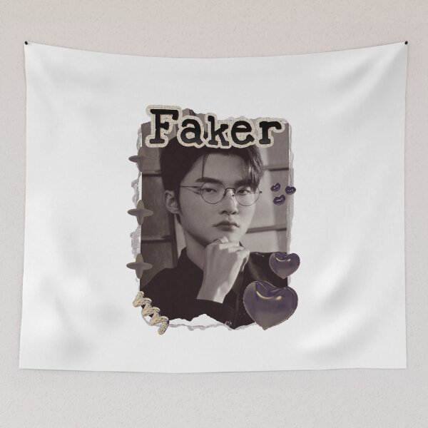 Item preview, Faker Legendary Korean Pro Gamer Portrait esports legend professional gamer designed and sold by HELL0WBELLO.