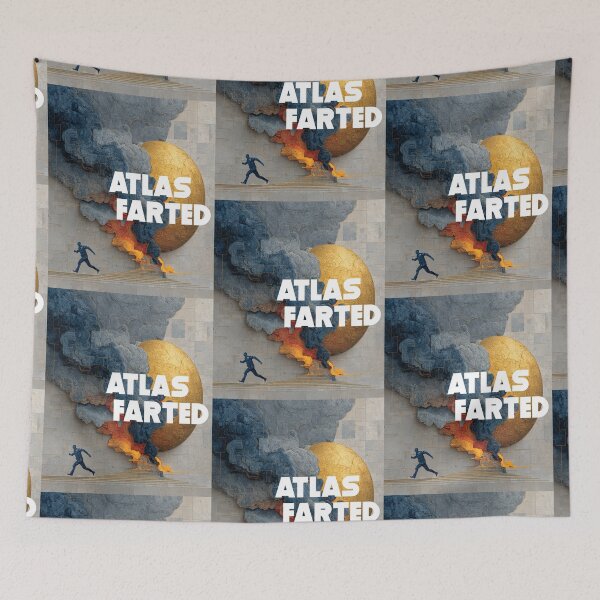 Item preview, Atlas Farted | Dark Humor Apocalypse Mythology Design designed and sold by Ignorant-Artist.