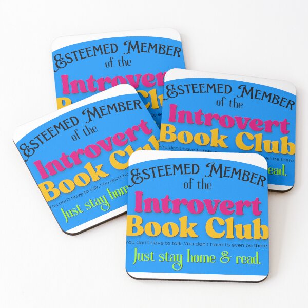 Item preview, Introvert Book Club just stay home and read designed and sold by LibrarianLauren.