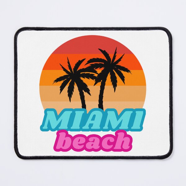 Item preview, Colorful Miami beach sunset palm trees designed and sold by mizam.