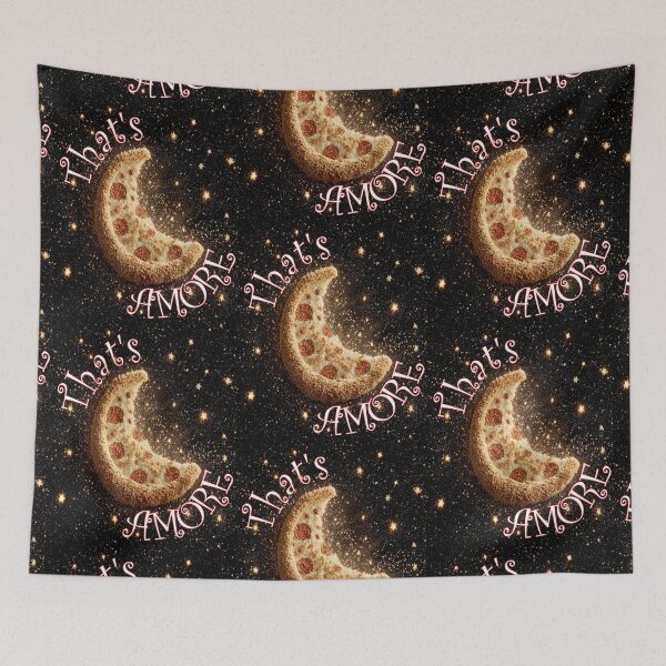 Item preview, That’s Amore | Pizza Moon Romantic Funny Food Art designed and sold by Ignorant-Artist.