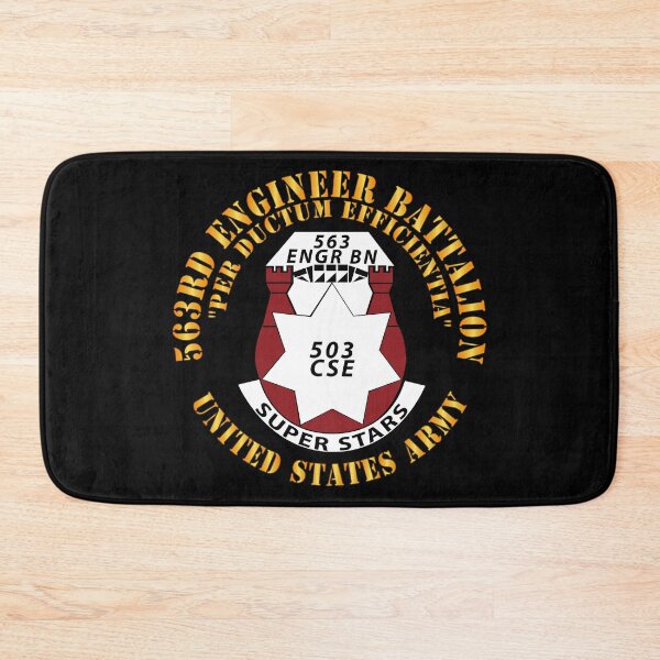 Item preview, Army  - 563rd Engineer Battalion - DUI - Per Ductum EFFICIENTIA - Superstars X 300 designed and sold by Military Insignia Products.