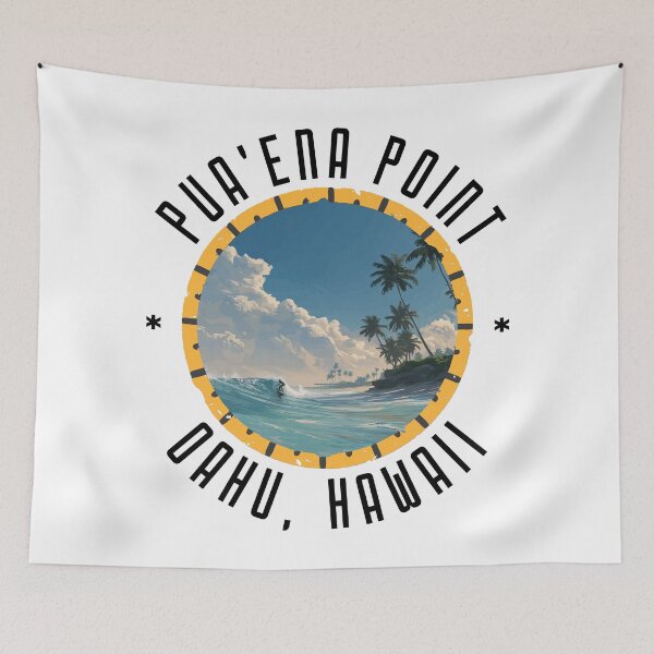 Item preview, Puaena Point - Oahu, Hawaii (with Black Lettering) designed and sold by VelvetRoom.