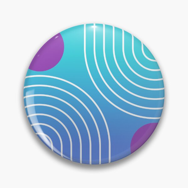 Item preview, Mid-Century Modern Geometric Rainbow and Sun Abstract - Mermaid core Dream Gradient designed and sold by nineFlorals.