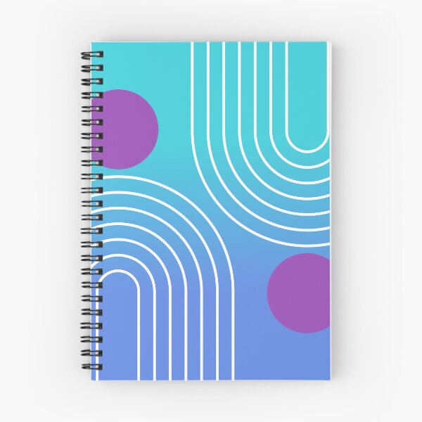 Item preview, Mid-Century Modern Geometric Rainbow and Sun Abstract - Mermaid core Dream Gradient designed and sold by nineFlorals.