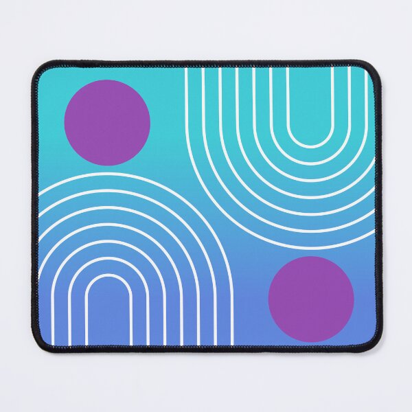 Item preview, Mid-Century Modern Geometric Rainbow and Sun Abstract - Mermaid core Dream Gradient designed and sold by nineFlorals.