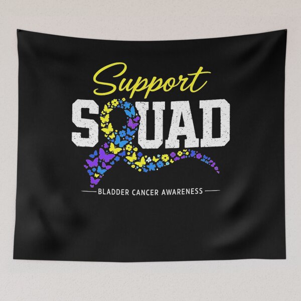 Item preview, Bladder Cancer Awareness Family Support Squad Butterfly Floral Ribbon designed and sold by clothesy7.