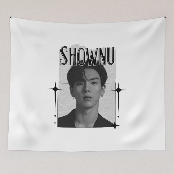 Item preview, Monsta Shownu Kpop Solo Artist Scrapbook Collage Cozy Y2K Vintage Design Korean Boy Group Portrait Art designed and sold by HELL0WBELLO.