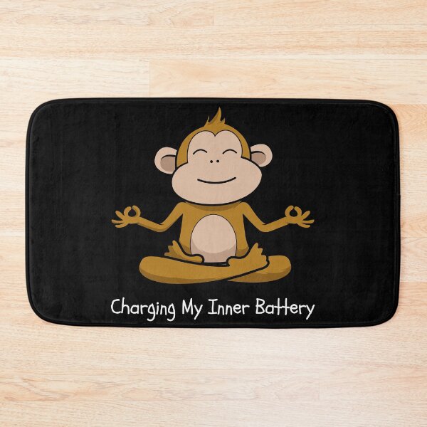 Item preview, Charging My Inner Battery Monkey Meditating Yoga Lovers Gift designed and sold by ZunoTees.