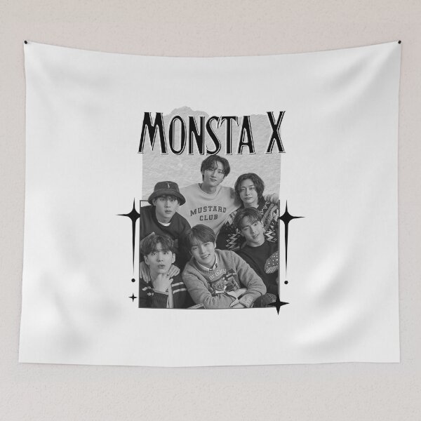 Item preview, Monsta Kpop Solo Artist Scrapbook Collage Cozy Y2K Vintage Design Korean Boy Group Portrait Art designed and sold by HELL0WBELLO.