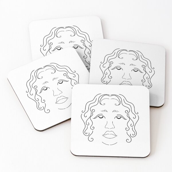 Item preview, Black and white woman's face designed and sold by DAONART.