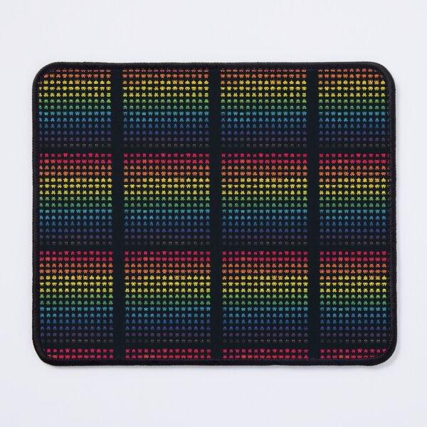 Item preview, Retro Game Style Pixel Characters in Bright Neon Colors Pattern designed and sold by imaginariumlab.