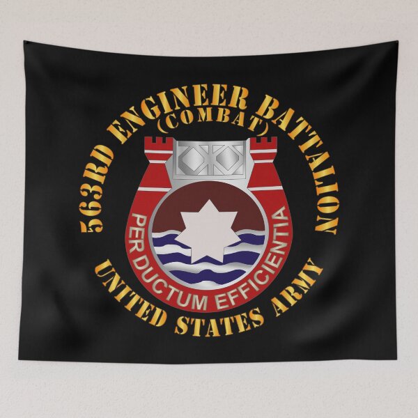 Item preview, Army  - 563rd Engineer Battalion - DUI - Combat - US Army X 300 designed and sold by Military Insignia Products.