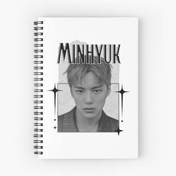 Item preview, Monsta Minhyuk Kpop Solo Artist Scrapbook Collage Cozy Y2K Vintage Design Korean Boy Group Portrait Art designed and sold by HELL0WBELLO.