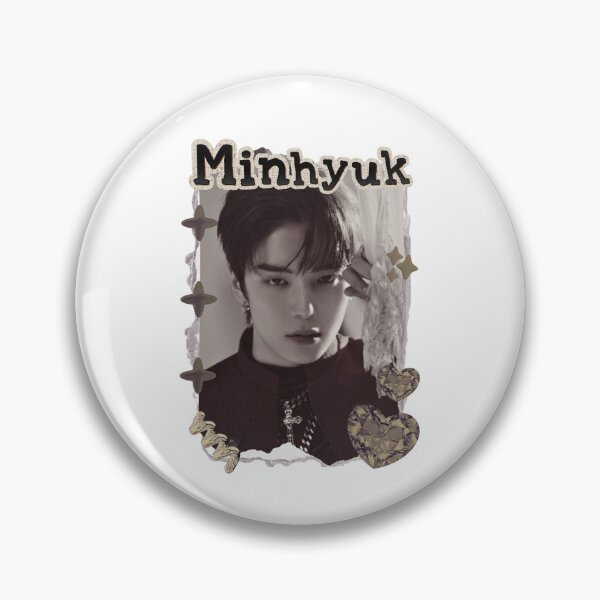 Item preview, Monsta Minhyuk Kpop Solo Artist Scrapbook Collage Cozy Y2K Vintage Design Korean Boy Group Portrait Art designed and sold by HELL0WBELLO.